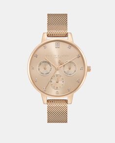 Многофункциональные многофункциональные женские часы из розовой стали 24000008 Olivia Burton, розовый