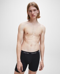 Черные мужские трикотажные боксеры Calvin Klein, черный