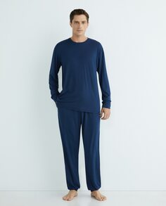 Мужская длинная пижама ZD, синий