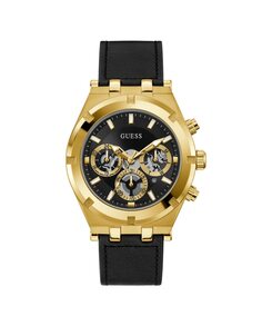 Мужские часы Continental GW0262G2 из кожи с черным ремешком Guess, черный