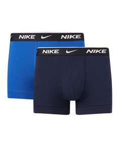 Комплект из двух мужских трикотажных боксеров синего цвета Nike, синий