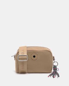 Нейлоновая сумка через плечо S светло-бежевого цвета Bimba y Lola, коричневый