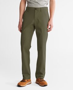 Обычные зеленые мужские брюки чинос Timberland, зеленый