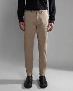 Мужские брюки чинос M-Puyo SL классического бежевого цвета Napapijri, бежевый