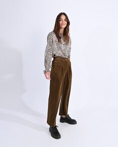 Женские длинные прямые брюки из бархатной ткани Molly Bracken