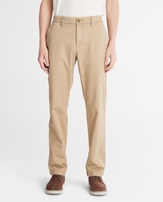 Обычные бежевые мужские брюки чинос Timberland, бежевый