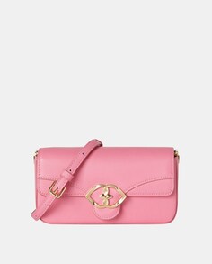 Розовая мини-сумка через плечо с клапаном Motivi, розовый