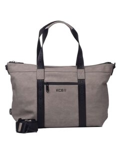 Большая сумка через плечо на молнии серого цвета Kcb, серый