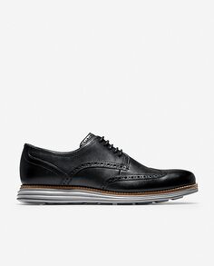 Мужские черные кожаные туфли на шнуровке Cole Haan, черный