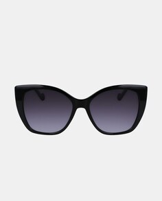 Черные женские солнцезащитные очки «кошачий глаз» Liu Jo, черный