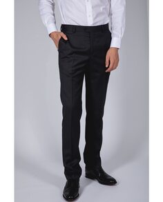 Мужские классические брюки узкого кроя темно-серого цвета Wickett Jones, темно-серый
