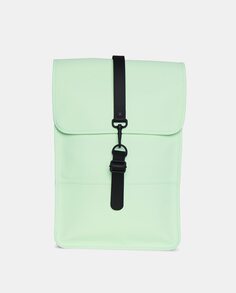 Средний светло-зеленый водостойкий рюкзак с клапаном Rains, светло-зеленый