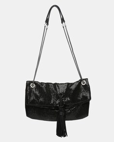 Черная сумка через плечо из металлической сетки Abbacino, черный