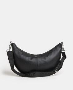 Черная сумка через плечо Eva в форме полумесяца Pepe Jeans, черный