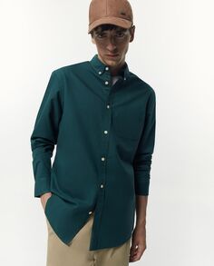 Мужская рубашка-оксфорд обычного размера Sfera, зеленый (Sfera)