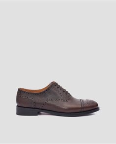 Мужские коричневые кожаные туфли на шнуровке Mr. Mac Shoes, коричневый