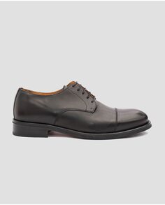 Мужские туфли на шнуровке из черной кожи Mr. Mac Shoes, черный