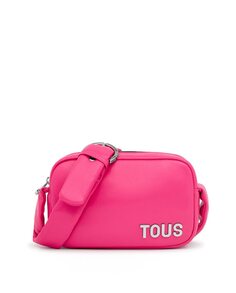 Женская сумка на плечо Carol Reporter цвета фуксии на молнии Tous, фуксия