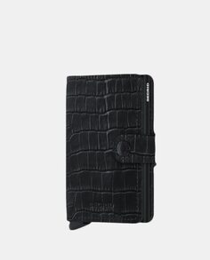 Черный кожаный мини-кошелек Secrid с защитой от краж и дополнительным отделением для карт Secrid, черный