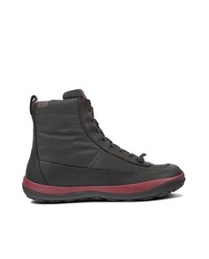 Женские ботинки на шнурках темно-серого цвета Camper, темно-серый