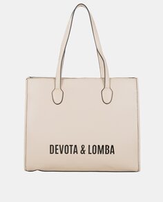 Бежевая сумка через плечо Impact на молнии Devota &amp; Lomba, бежевый