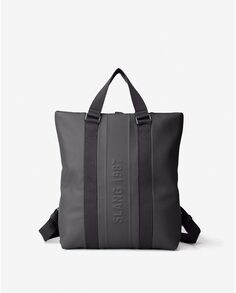 Средний черный рюкзак с задним карманом Slang, черный