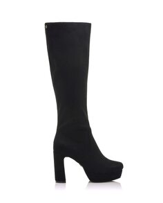 Женские ботинки на высоком каблуке из ткани с застежкой-молнией Mariamare, черный