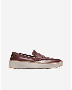 Мужские лоферы из кожи бордового цвета Cole Haan, бордо