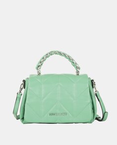 Многопозиционная сумка через плечо с цепочкой и молнией мятного цвета Devota &amp; Lomba, зеленый