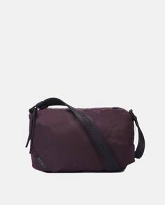 Большая сумка через плечо из нейлона бордового цвета с задним карманом Kcb, бордо
