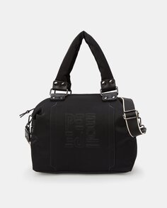 Черная сумка через плечо с тисненым логотипом спереди Pepe Moll, черный