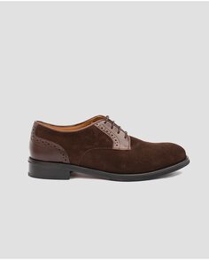 Мужские туфли на шнуровке из коричневой кожи Mr. Mac Shoes, коричневый