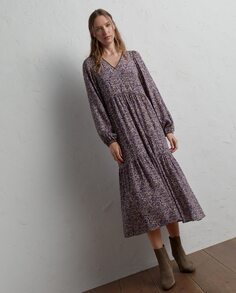 Платье с длинным рукавом и принтом Lloyd&apos;s, фиолетовый Lloyd's