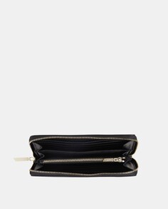 Маленький черный кошелек с клапаном и портмоне для монет Calvin Klein, черный