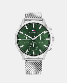 Многофункциональные мужские часы Ryder 1710499 со стальной сеткой Tommy Hilfiger, серебро