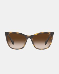 Солнцезащитные очки «кошачий глаз» цвета гаваны Ralph by Ralph Lauren, коричневый