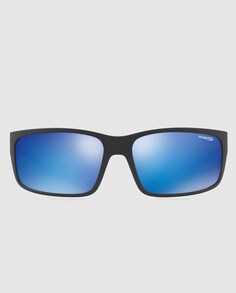Прямоугольные солнцезащитные очки с синими зеркальными линзами Arnette, синий