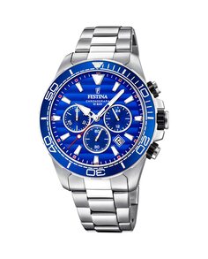 F20361/2 Престиж мужские часы из серебристой стали Festina, серебро