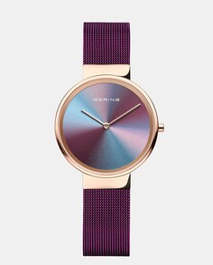 Bering Anniversary3 Женские часы с фиолетовой стальной сеткой Bering, фиолетовый
