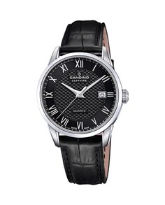 C4712/D Пара черные кожаные мужские часы Candino, черный