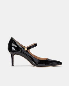 Женские туфли Lanett Mary Janes из лакированной кожи на шпильке Lauren Ralph Lauren, черный