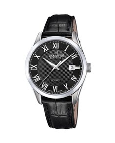 C4710/D Пара черные кожаные мужские часы Candino, черный