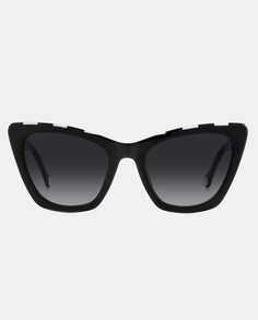 Черные женские солнцезащитные очки «кошачий глаз» из ацетата Carolina Herrera, черный