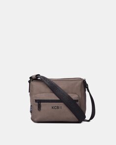 Маленькая коричневая сумка через плечо с передним карманом Kcb, коричневый