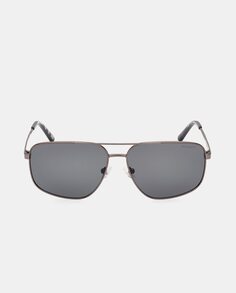 Мужские квадратные солнцезащитные очки серого цвета с поляризационными линзами Skechers, серый