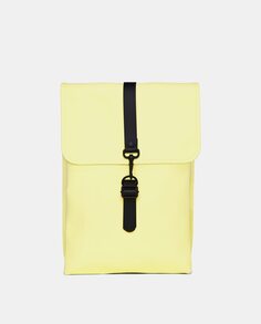 Желтый водостойкий рюкзак-рюкзак с пряжкой Rains, желтый