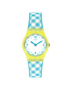 Часы Picmika с желтым силиконовым ремешком Swatch, желтый