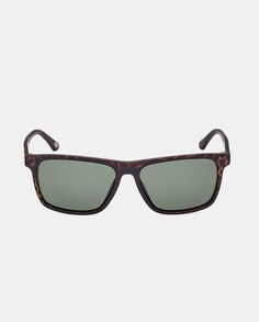 Прямоугольные мужские солнцезащитные очки гаванского цвета с поляризационными линзами Skechers, коричневый