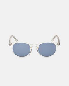 Прозрачные круглые мужские солнцезащитные очки с поляризованными линзами Skechers, прозрачный