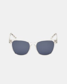 Прозрачные квадратные мужские солнцезащитные очки с поляризованными линзами Skechers, прозрачный